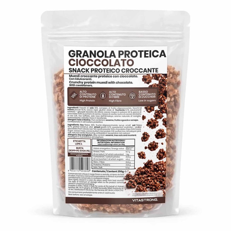 GRANOLA PROTEICA CHOCO | Desayuno Proteico | Vitastrong